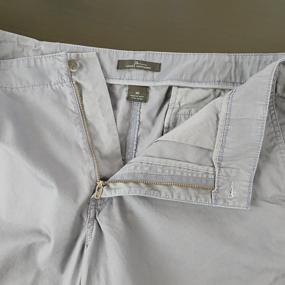 Marc Anthony Chino Shorts Mens size 40 blue cotton 42W x 9.5L - Picture 3 of 10